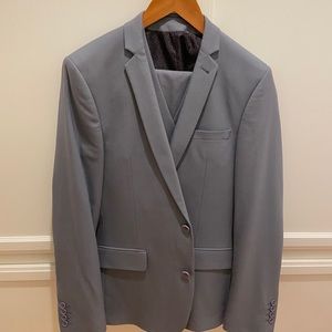 Gray/Blue ASOS Men’s suit with vest